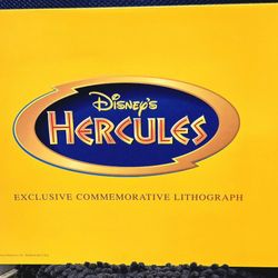 Walt Disney's Special Edition Hercules Commemorative Lithograph 