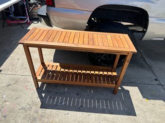 Solid wood table