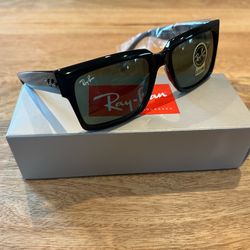 RAY-BAN INVERSNESS RB2191 TRANSPARENT BLACK WITH BLUE GRADIENT LENS 🔥