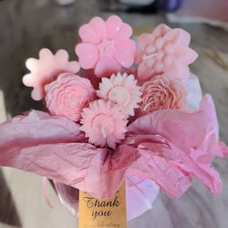 Homemade Candle Bouquet 