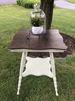 Shabby Chic Antique Parlor Table Or Plant Stand