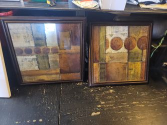 Beautiful Painting Set With Frame 27.5" X 27"