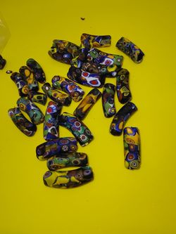 Millefiori Glass Beads Lot