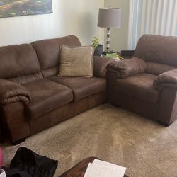 Loveseat and Chair