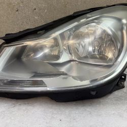 Headlight For 2012-2014 Mercedes Benz C250 Left Chrome Housing with Bulb Sedan OEM
