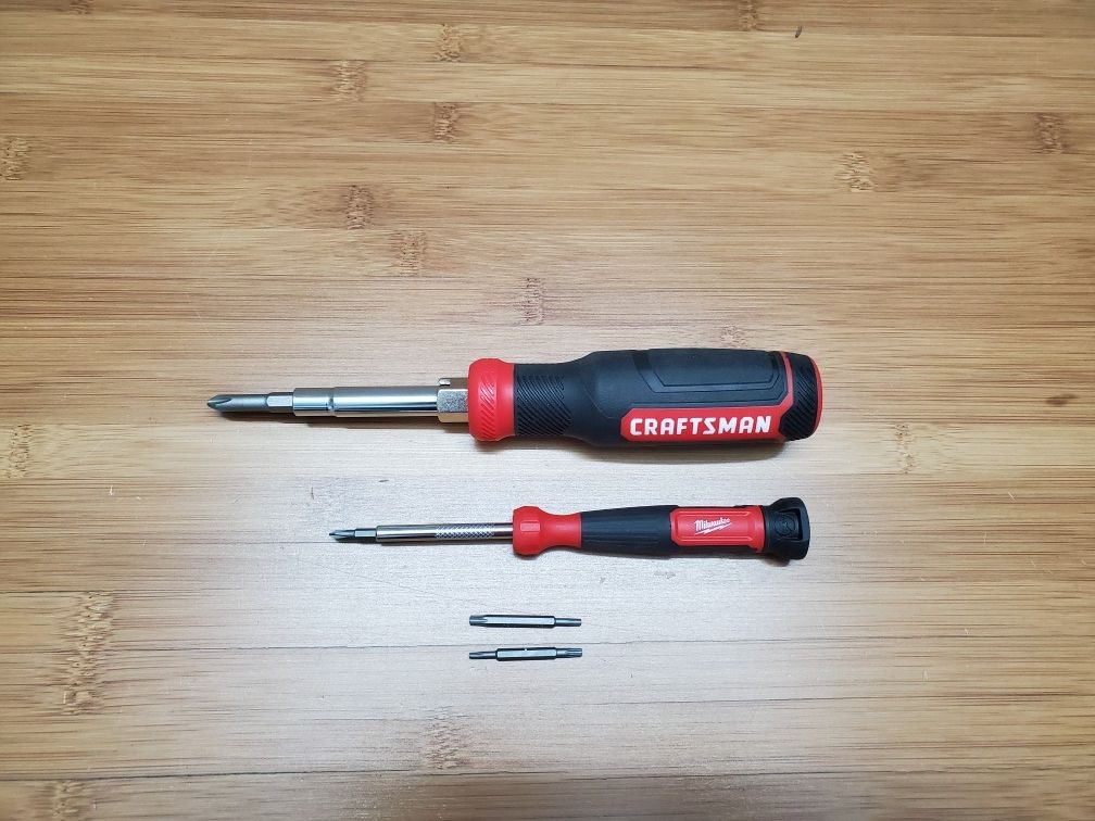 Craftsman Multi-Bit Screwdriver & Milwaukee Precision Phillips Slotted Torx Tamperproof