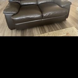Brown Leather Couches