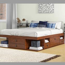 Queen Bed (no mattress)