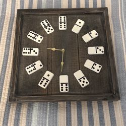 Very New Unique Domino Clock Barley Used 