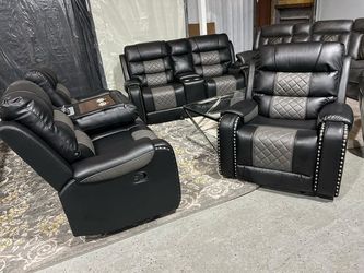 Sofa Loveseat and Recliner Chair Set For ONLY $1349 BRAND NEW IN BOX 