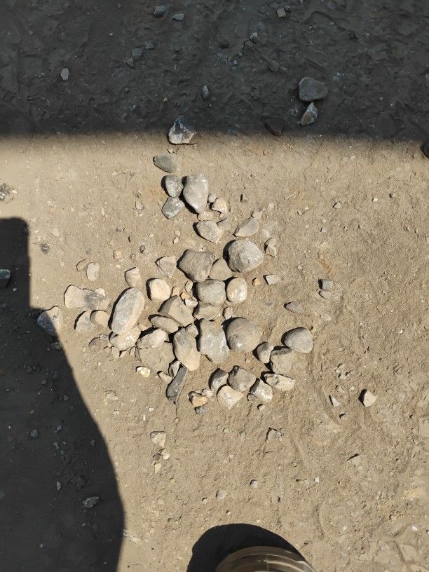 Free River Rock About 10 Trucks Of It . Dusty Clean Rock .
