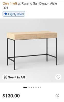 Desk with drawers + charging station