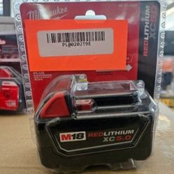 Milwaukee M18 XC 5.0 AH Battery