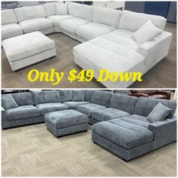 Promotion On Livingroom Furniture Sectional Couches Sofa Furniture Only $49 Today And Pay Later With Or Without Credit 