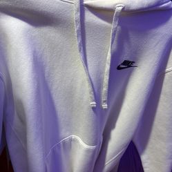 White Nike hoodie 