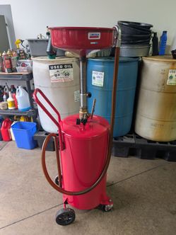 Portable Oil Drain with Collection Tank 20G