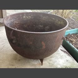 Antique Iron cauldron