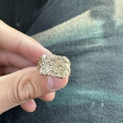 Gold Nugget Ring 14k
