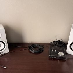 Yamaha HS5s With Sterling Interface 