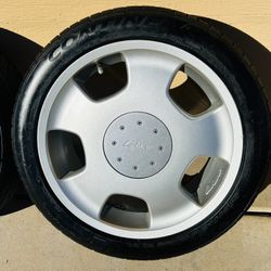 Original Lorinser D93 rims 18   Mercedes Benz Rims S500 Genuine Lorinser D93 monobloc wheels  Continental Tires Purchased at Discount Tire   Like New,