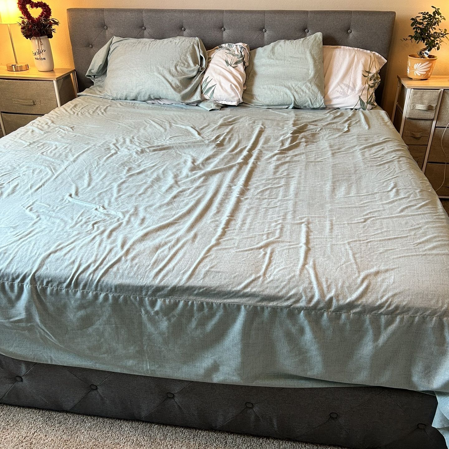 King Size Bed Frame With Drawers