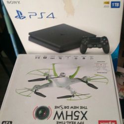 PS4 empty Box $50 with 2 FREE Random Games, Drone $125 Like New only used it 2x in its original package 