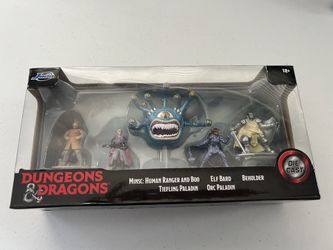 NEW 2020 Dungeons & Dragons Jada Diecast 5 Pack Wizards Of The Coast Minsc