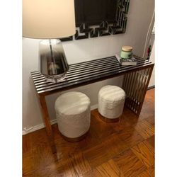 Steel Console Table And Desk 