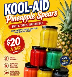 Koolaid Pineapple Spears