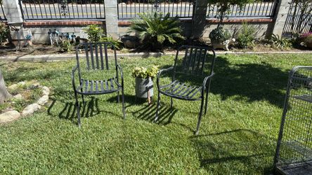 2 Metal Chairs