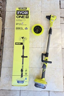 RYOBI 18V Telescoping Power Scrubber