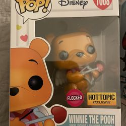 Winnie The Pooh Flocked Funko Pop New