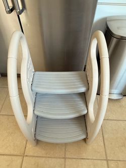3-Step Kids Step Stool with Safety Handles
