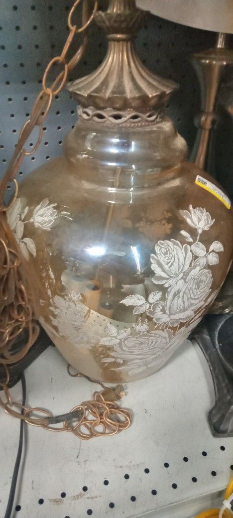 Falkenstein Amber Rose Hanging Lamp