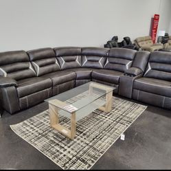 Ashley Furniture 4 Piece Electric Reclining Kincord Sectional / Couch / Living Room Set 🌹 In Stock ✅