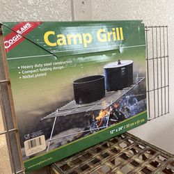 Coghlan’s Camp Grill – Folding Steel Campfire Grill (12” x 24”)