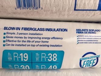 Blown in insulation