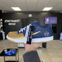 Nike Sb Dunk Low Supreme Gold Size 10 Available In Store!