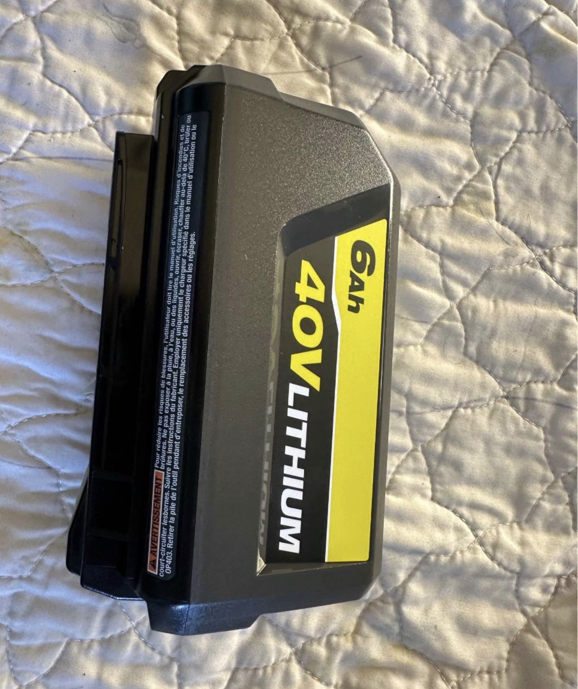 Batería / battery RYOBI 40V 6 Ah