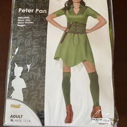 Peter Pan Lg Halloween Costume