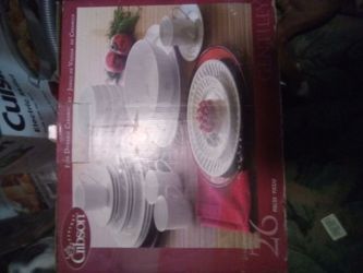 Gibson 26-Piece Ceramic Dinnerware Set