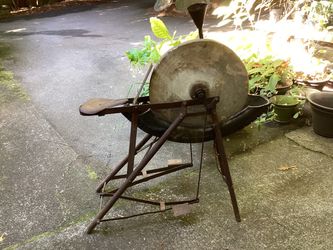 Antique Foot Pedal Grinding Wheel
