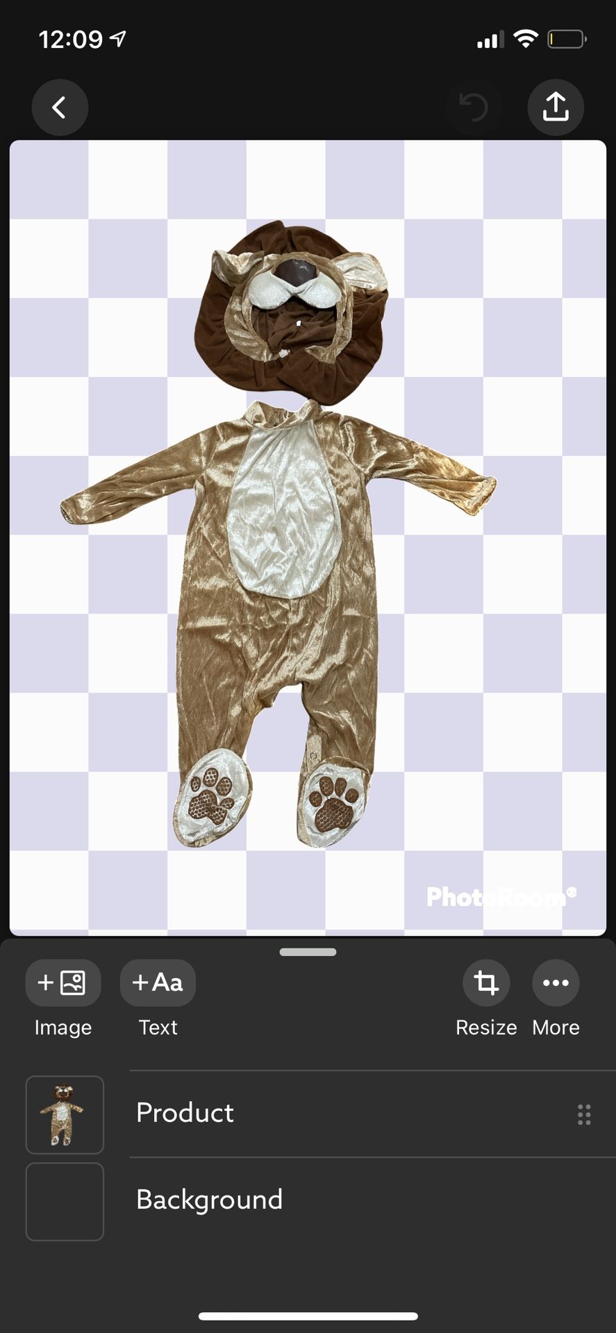 Costume Baby Size