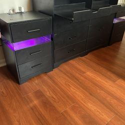 3 Piece Set Dresser And Side Tables 