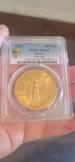 Centenario 1926 ,Certificated PCGS MS63