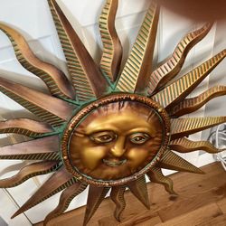 40”x40” Sun Wall Hanging     Has Only Been Displayed Inside.  