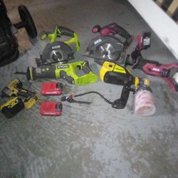 Ryobi,Skillz, DeWalt, Kobalt,Wagner Power Tool Sets