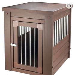 Ecoflex Dog Pet Crate End Table * Like New * Brown 