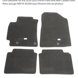 Kia Forte Carpet Mats 2019-2023 New 