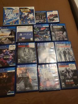 Video Games Various Titles and Consoles